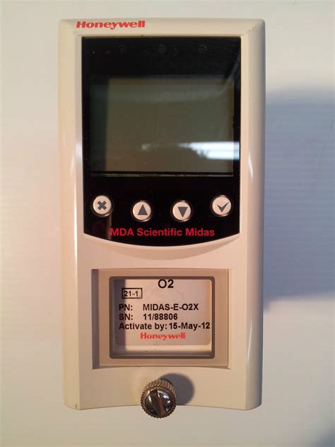 Honeywell Midas T 001 Gas Detector With Midas E 02x Sensor Cartridge Ebay