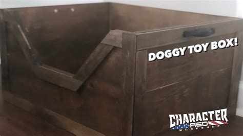 Dog Toy Box Diy How To Build A Rustic Dog Toy Box Youtube