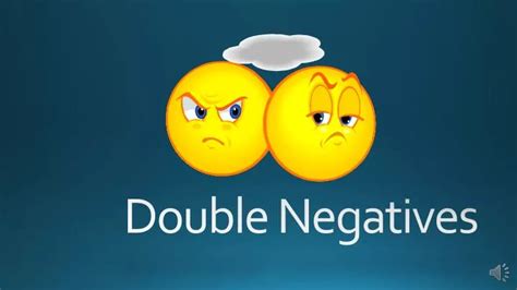 Ppt Double Negatives Powerpoint Presentation Free Download Id2657475