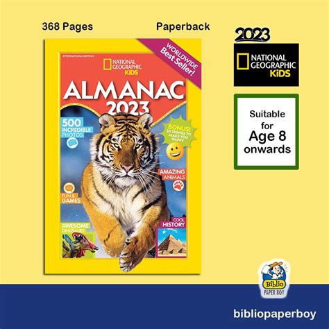 National Geographic Kids Almanac 2023 International Edition Shopee