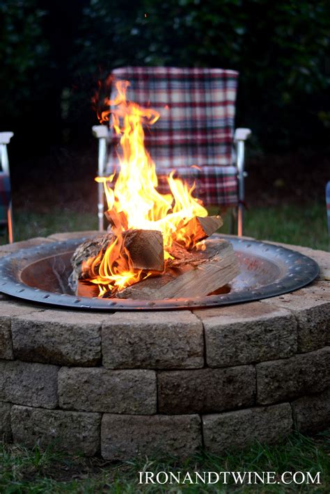 Built a retaining wall out of it. how to build a fire pit
