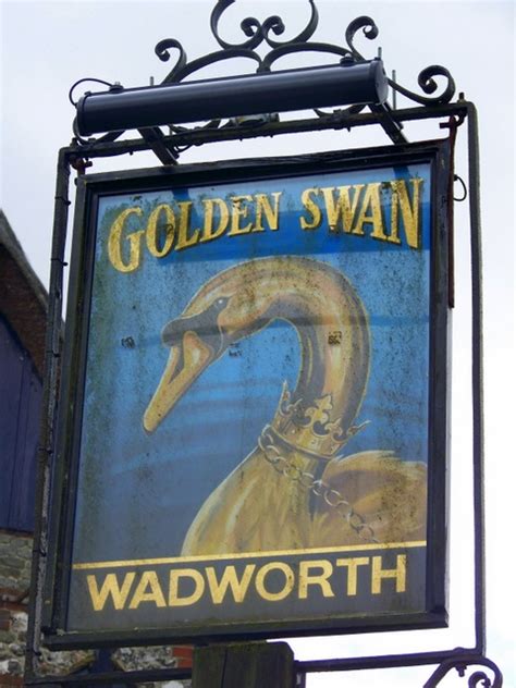 Sign For The Golden Swan © Maigheach Gheal Cc By Sa20 Geograph