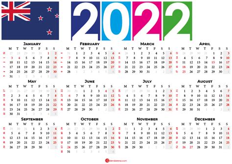 2023 Calendar With Holidays New Zealand Time And Date Calendar 2023