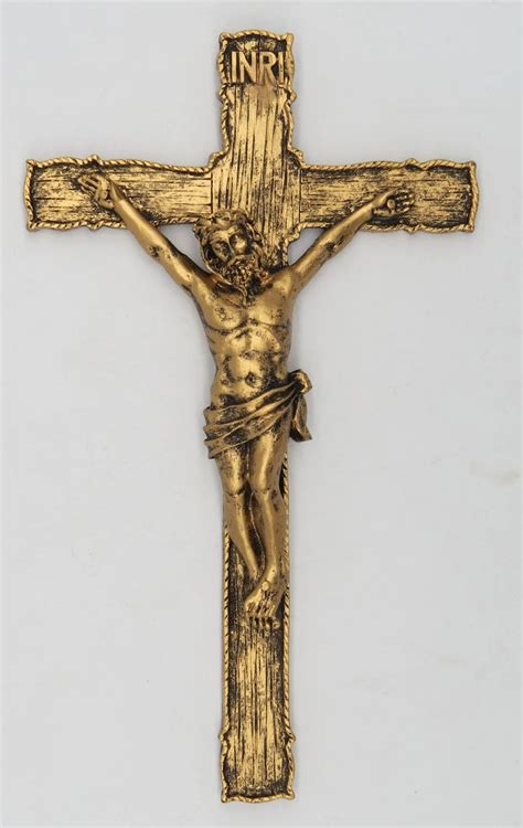 Catholic 85 Inch Resin Jesus Christ On Inri Cross Wall Crucifix