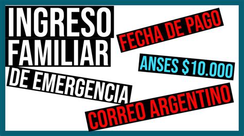 El cronograma de pagos se corrió un día, y desde el martes que viene, sólo se podrá cobrar por cbu. MAYO ¿Cuando Cobrar Bono IFE por Correo Argentino? - ANSES ...