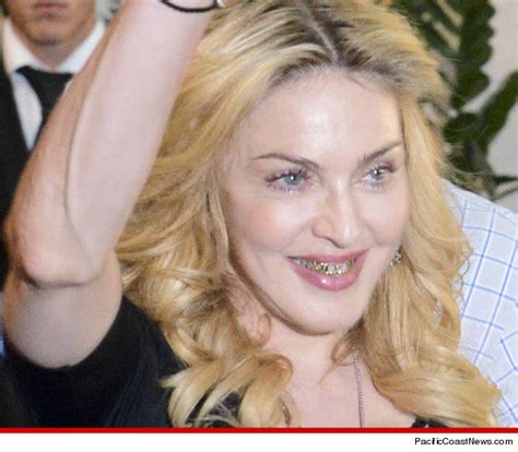 Just Talk Madonna Shows Off Her New Grill