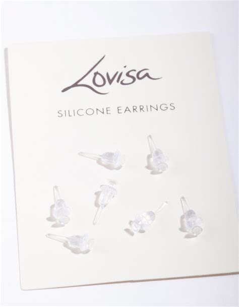 Plastic Sensitive Silicone Earrings Lovisa