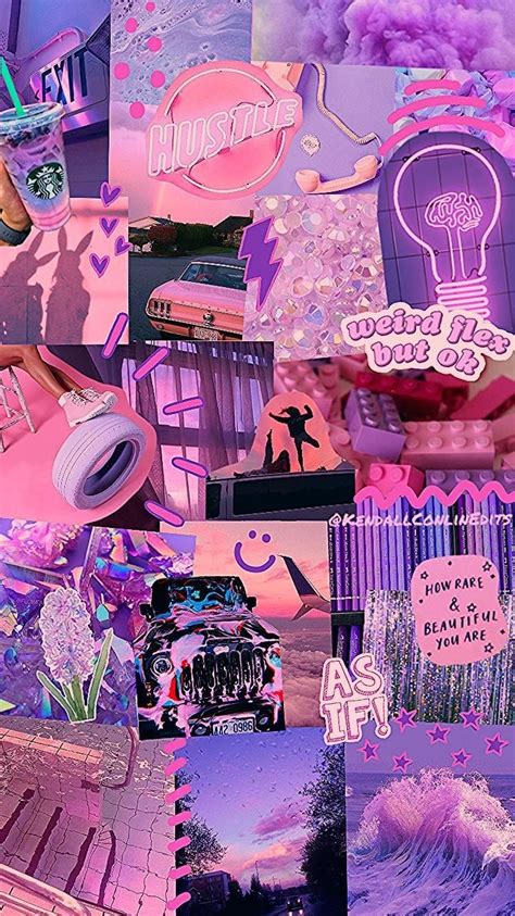 Purple Aesthetic Collage Wallpaper Laptop Desktop Collages Vibe Viola