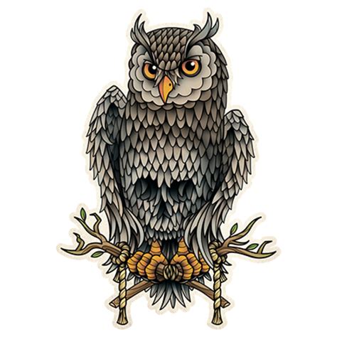 Pin By Irene Hansson On Ugglor Owl Skull Tattoos Traditional Owl