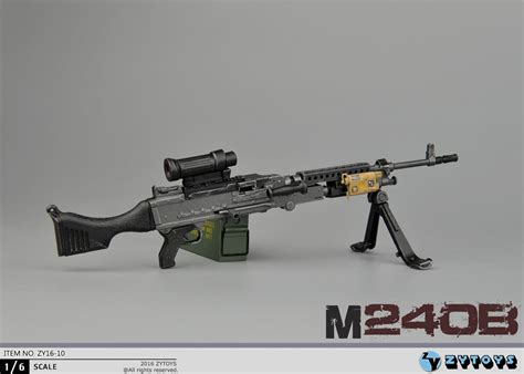 Zy 16 10 Zy Toys M240b Machine Gun In 16 Scale Ekia Hobbies