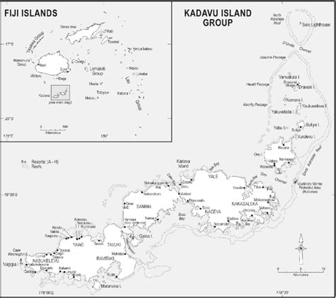 1 Fiji And Kadavu Map Download Scientific Diagram