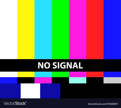 The no hdmi signal problem is a common issue that most people with at least an hdtv have encountered. No tv signal Royalty Free Vector Image - VectorStock