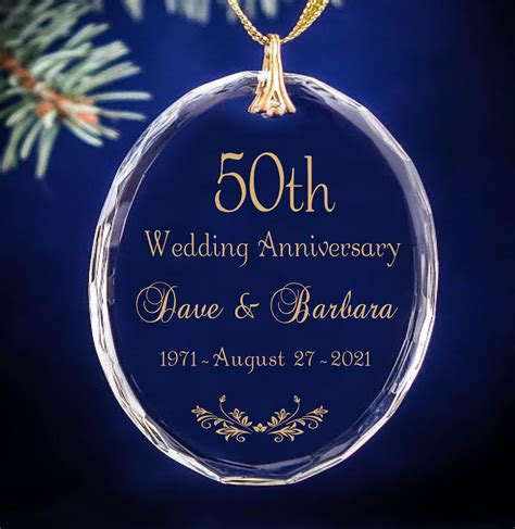 50th Golden Wedding Anniversary Keepsake Personalized Etsy
