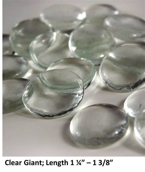 16x Jumbo Larg Clear Glass Gems Marble Vase Filler Craft Flat Back 10oz Vase Fillers Glass