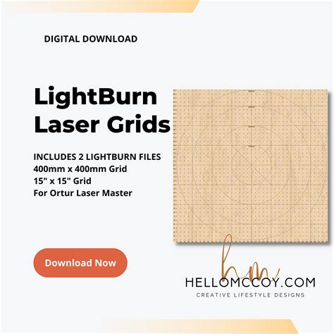 Simple Lightburn Laser Grid Set For Ortur Laser Master 400mm X 400mm 15
