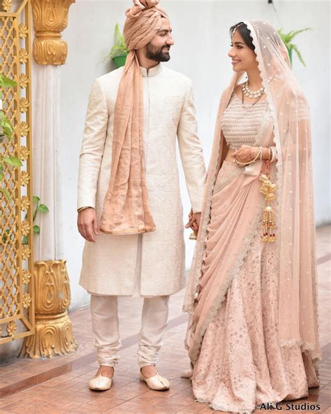 Colour Coordinated Couple Outfit Ideas For Your 2018 Wedding Indian Groom Dress Groom Dress