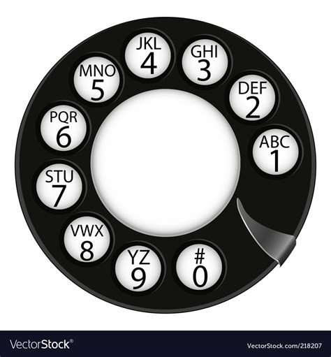 Telephone Numbers Royalty Free Vector Image Vectorstock