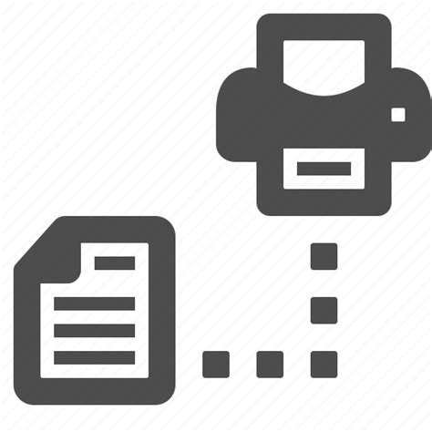 Connection Data File Network Print Printer Icon Download On