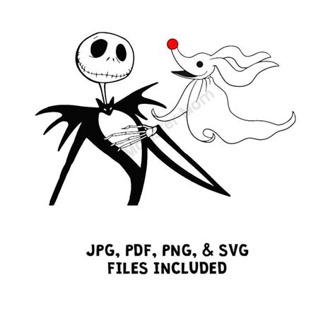 Download Jack Skellington Zero Layered SVG Nightmare Before ...