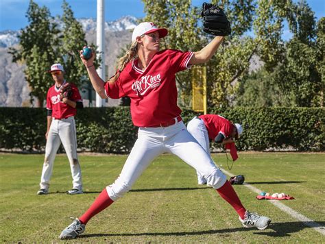 Female Pitcher Breaking Baseball Barriers In Desert