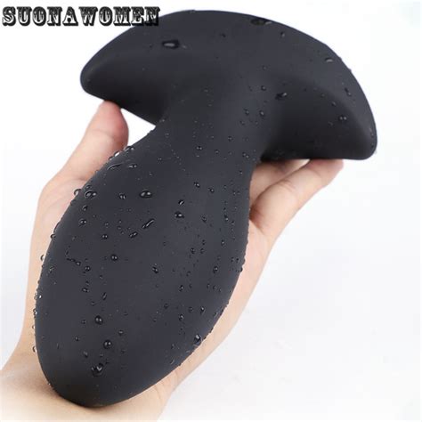 huge anal plug dildo soft dilator stimulate anus masturbation massager sex toys ebay