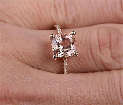 Morganite is still fairly uncommon as an engagement ring, so you will still be the talk of the town if you do choose a beautiful stone and setting. Limited Time Sale: 1.25 Carat Peach Pink Morganite ...