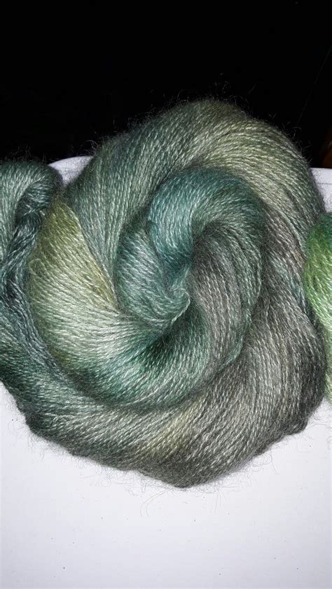 4 Ply Hand Dyed Mohair Sock Yarn From My Little Herd Of Angora Goats