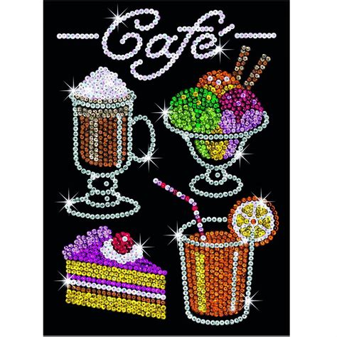 Sequin Art Cafe Treats Sparkly Craft Picture Kit SA1424 ...