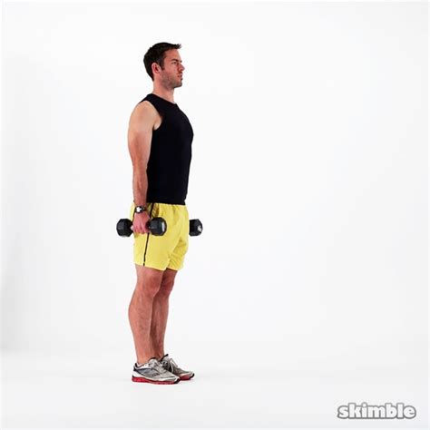 Dumbbell Lunges Exercise How To Skimble Workout Trainer