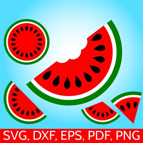 5 Watermelon Svg Designs For Cricut And Silhouette For Watermelon