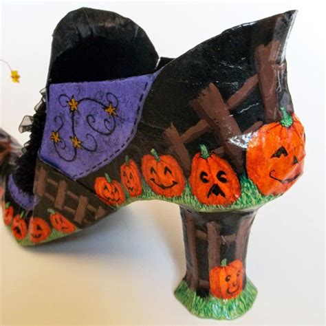 All Things Crafty Halloween Witch Shoes Halloween Shoes Witch Boots