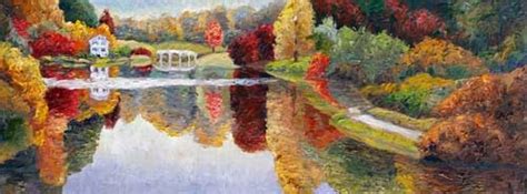 Contemporary Artists Of Texas New Autumn Reflections Palette Knife