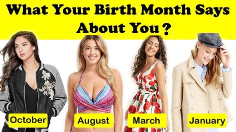 What Your Birth Month Says About You Youtube