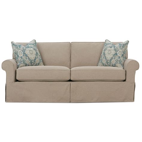 Rowe Nantucket 84 Two Cushion Sleeper Sofa Belfort Furniture