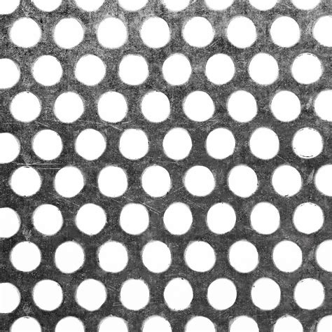 10mm Round Hole Perforated Mesh Panel Galvanised Steel 15mm Pitch 1