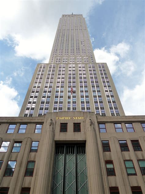 Empire State Building View Up From Ground Level