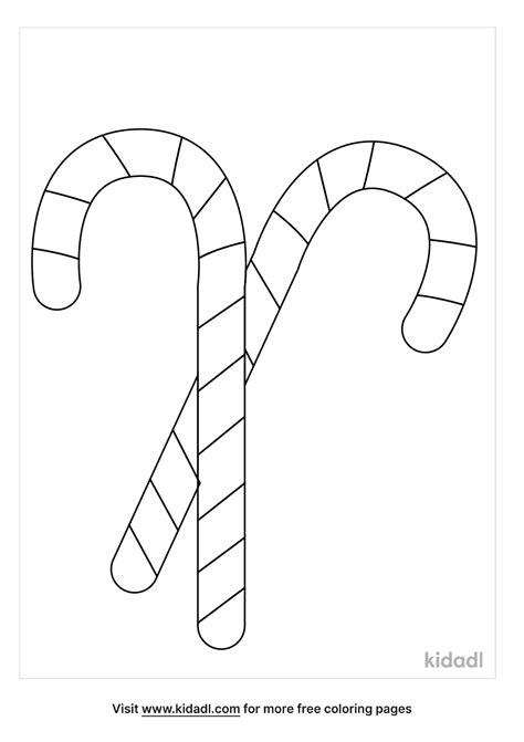 Free Holding Candy Cane Coloring Page Coloring Page Printables Kidadl