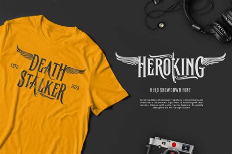 The Hero King Typeface Design Cuts