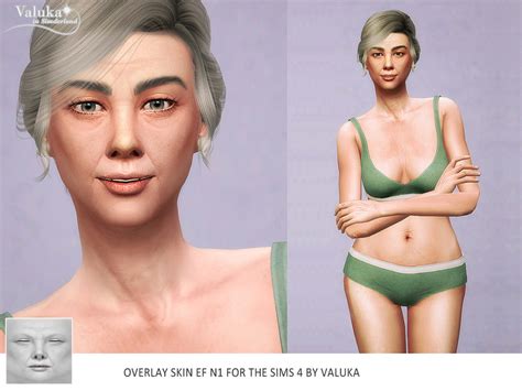 The Sims Resource Overlay Elder Female Skin N1