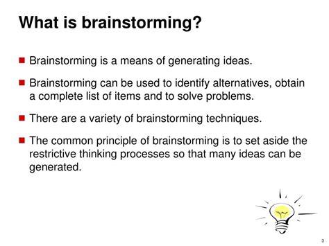 Ppt Guide To Brainstorming Powerpoint Presentation Free Download