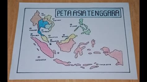Sketsa Peta Asia Tenggara Lengkap Apd Workplace Imagesee