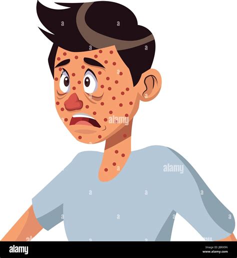 Cartoon Man With Health Problem Allergy Stock Vector Image And Art Alamy