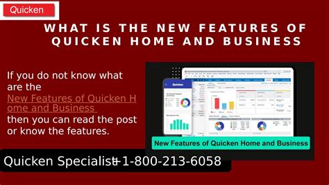 What Is The New Features Of Quicken Home And Business 1 800 213 6058