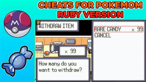 Pokemon Cheat Code Ruby