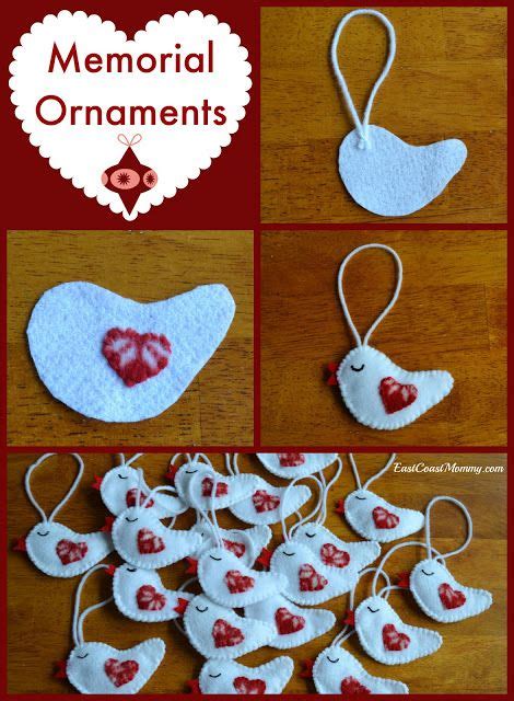 It reads when someone you love becomes a memory, the memory becomes a treasure. Memorial Ornaments | Memorial ornaments, Christmas ornaments to make, Crafts