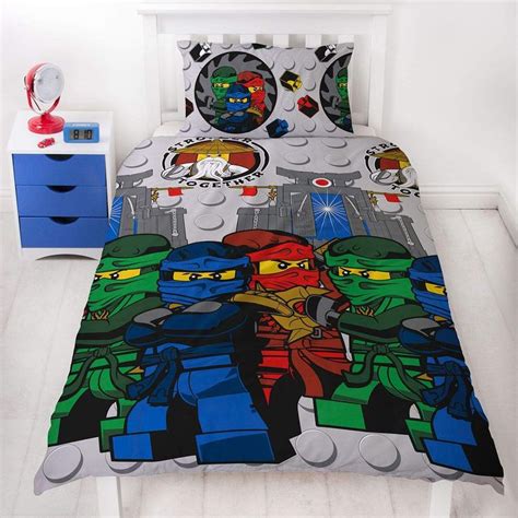 Lego Ninjago Bedding Leg570bl Childrens Bed Linen 140x200 Cm 70x90