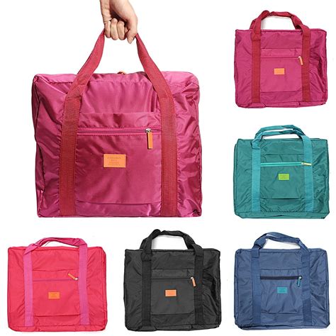 Large Capacity Travel Luggage Bag Foldable Duffle Bag Carry On Organizer Shoulder Travel Camping