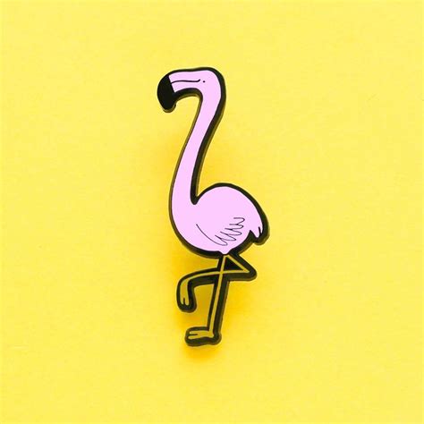 Be A Flamingo In A Flock Of Pigeons Enamel Pin Badge Enamel Lapel Pin