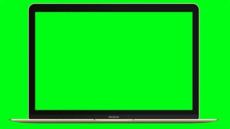 Green Screen No Copyright Laptop Frame Apple Macbook Gold