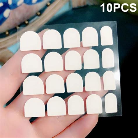 10 Sheets Sided Tape False Nail Tips Double Faced Adhesive Stickers